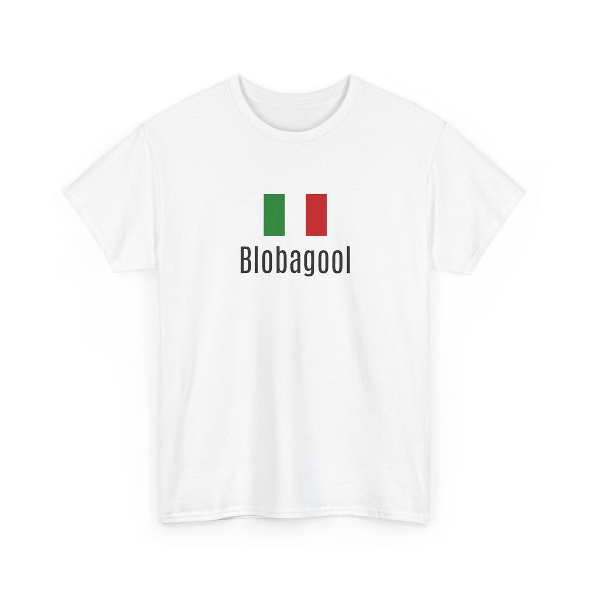 Blobagool Italian Flag Unisex Heavy Cotton Tee - Casual Wear