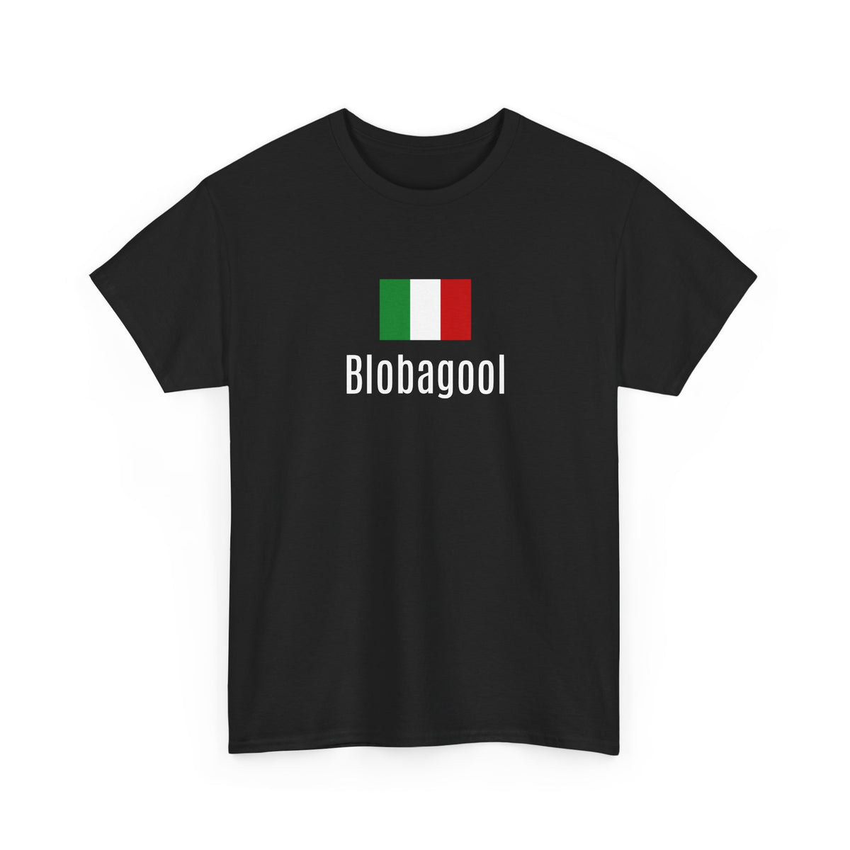 Blobagool Italian Flag Unisex Heavy Cotton Tee - Casual Wear