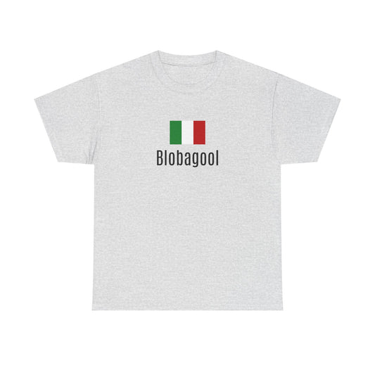 Blobagool Italian Flag Unisex Heavy Cotton Tee - Casual Wear