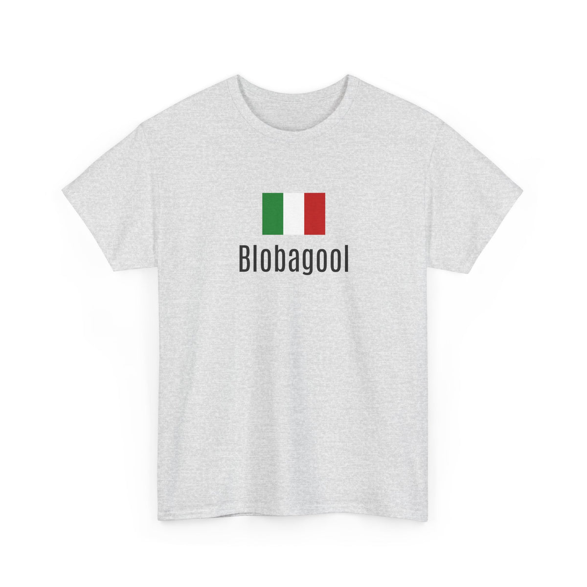Blobagool Italian Flag Unisex Heavy Cotton Tee - Casual Wear