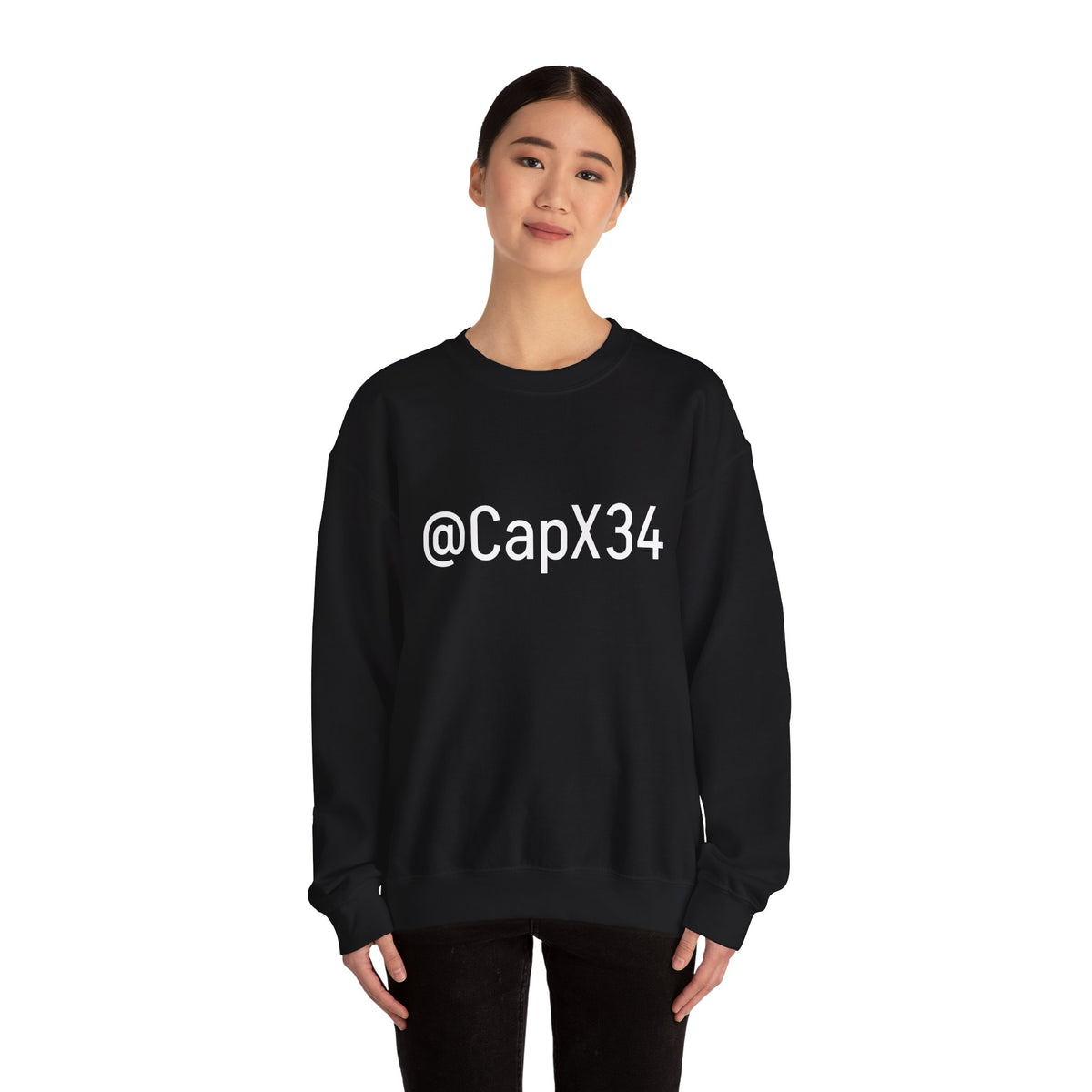 Classic White Crewneck Sweatshirt