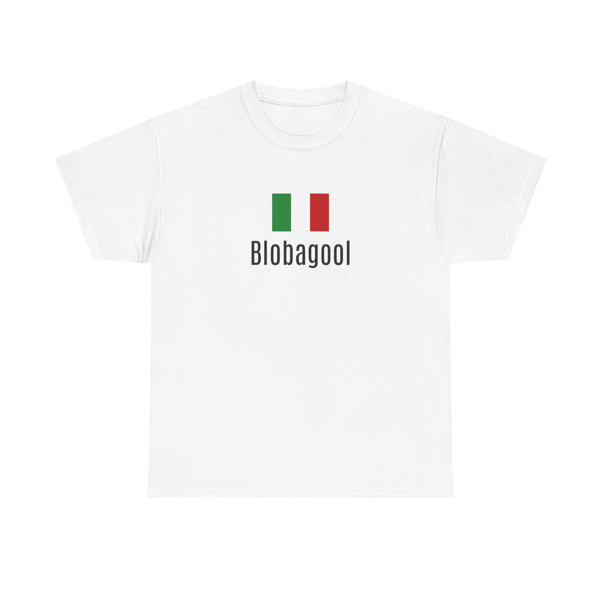 Blobagool Italian Flag Unisex Heavy Cotton Tee - Casual Wear