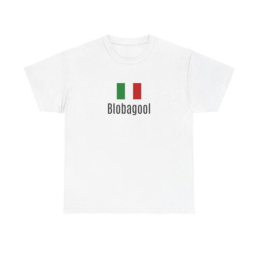 Blobagool Italian Flag Unisex Heavy Cotton Tee - Casual Wear