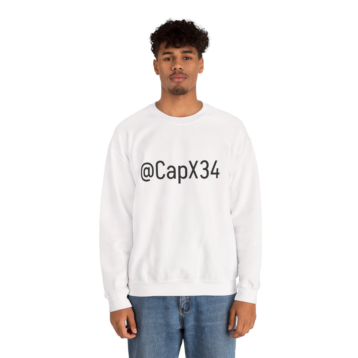 Classic White Crewneck Sweatshirt